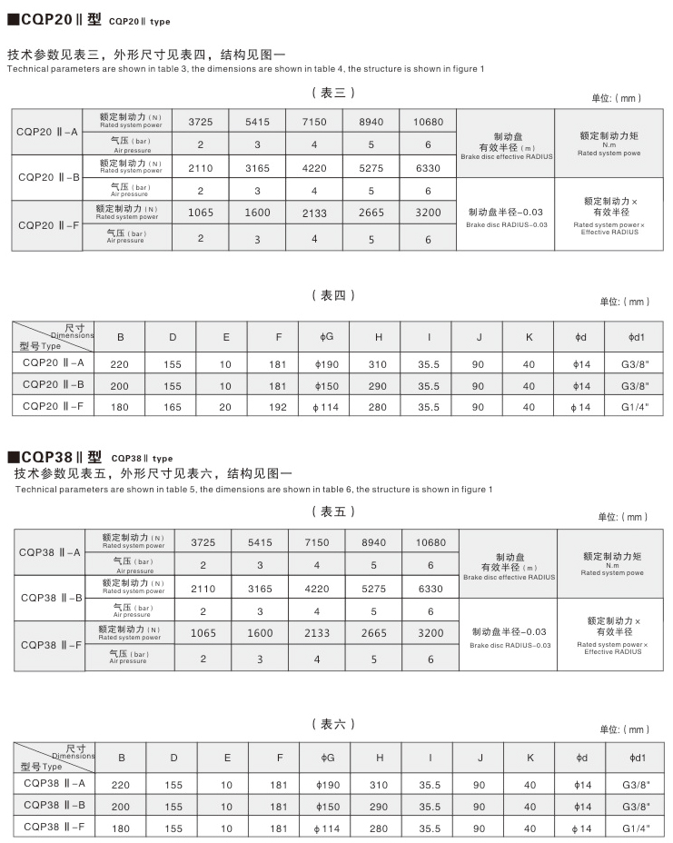 CQP系列B型氣動(dòng)鉗盤式制動(dòng)器03